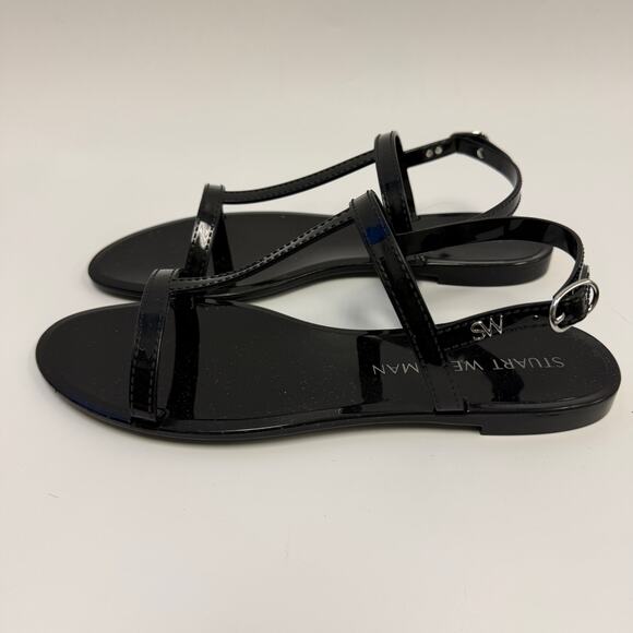 Stuart Weitzman Strappy Patent Leather Sandals Sz 11 - Picture 2 of 8